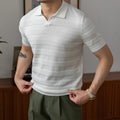 Maglietta polo slim a maniche corte in cotone traspirante e a alta densità, stile moda, marca Valstrend.