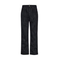 Handheld Brush Distressed Straight Jeans