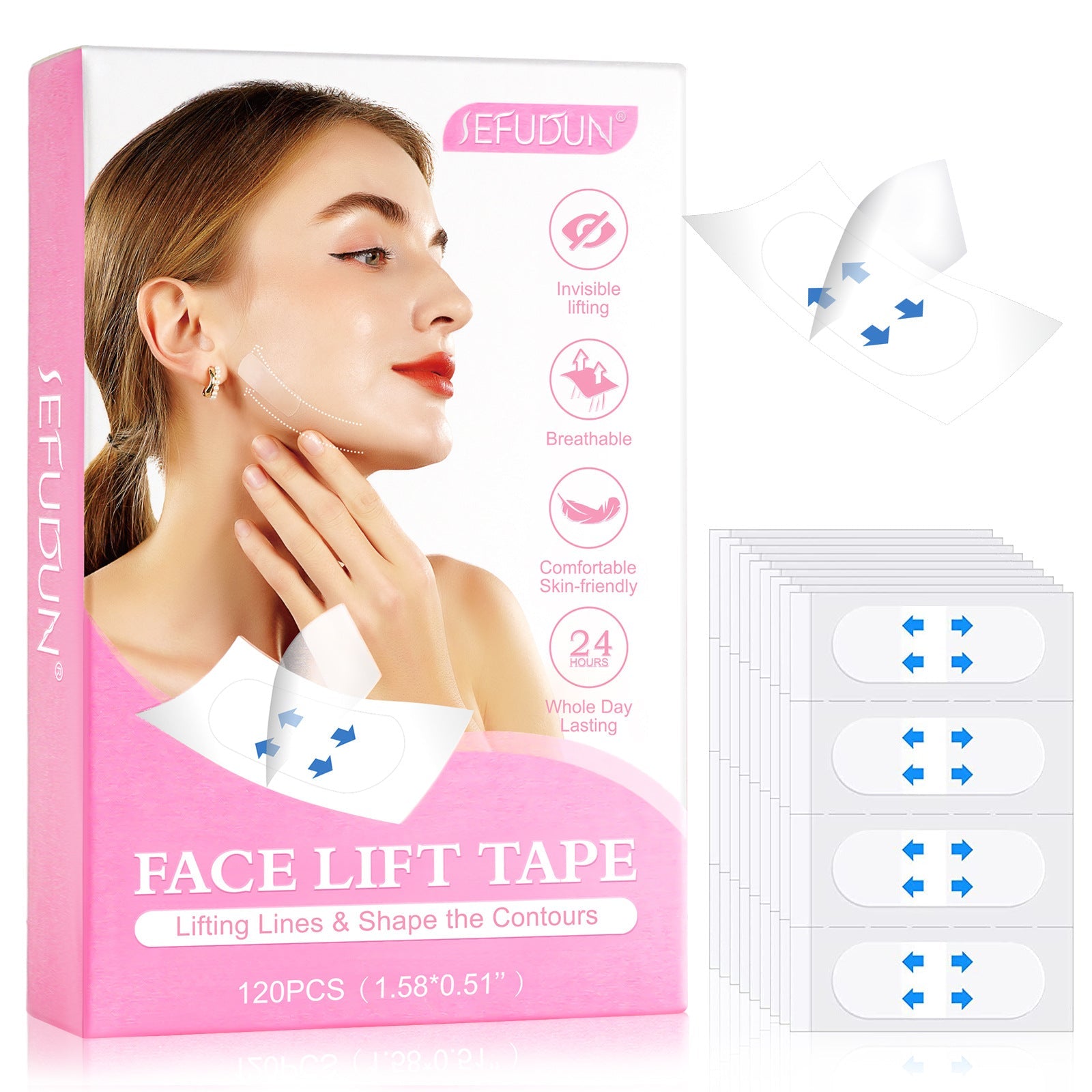 Facial Lifting V-shaped Stickers Invisible