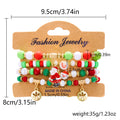 Bracciale di Natale a forma di pupazzo di neve fatto a mano con perline, stile Valstrend Shop, decorativo e festivo