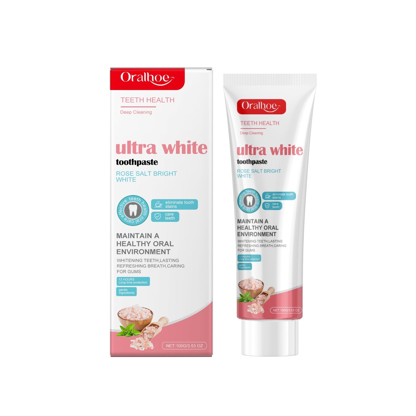 Rose Bright White Stain-removing Toothpaste Effectively Clean And Remove Stains Continuous Use Restore Oral Health