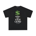 Retro Alphabet Short-sleeved T-shirt Shoulder Width Loose Couple's Tops