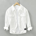 Camicia a maniche lunghe in stile giapponese Valstrend, tessuto waffle, top da lavoro casual, dettagli eleganti e comodi.