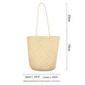 Borsa a tracolla singola fatta a mano in tessuto intrecciato, stile elegante e artigianale, marca Valstrend shop.