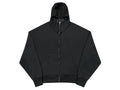 Loose Casual Hoodie Sweater Mask Zipper Distressed Cardigan