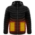 Men Heated Puffer Jacket Electric Heating Coat Insulated Hood Windbreaker