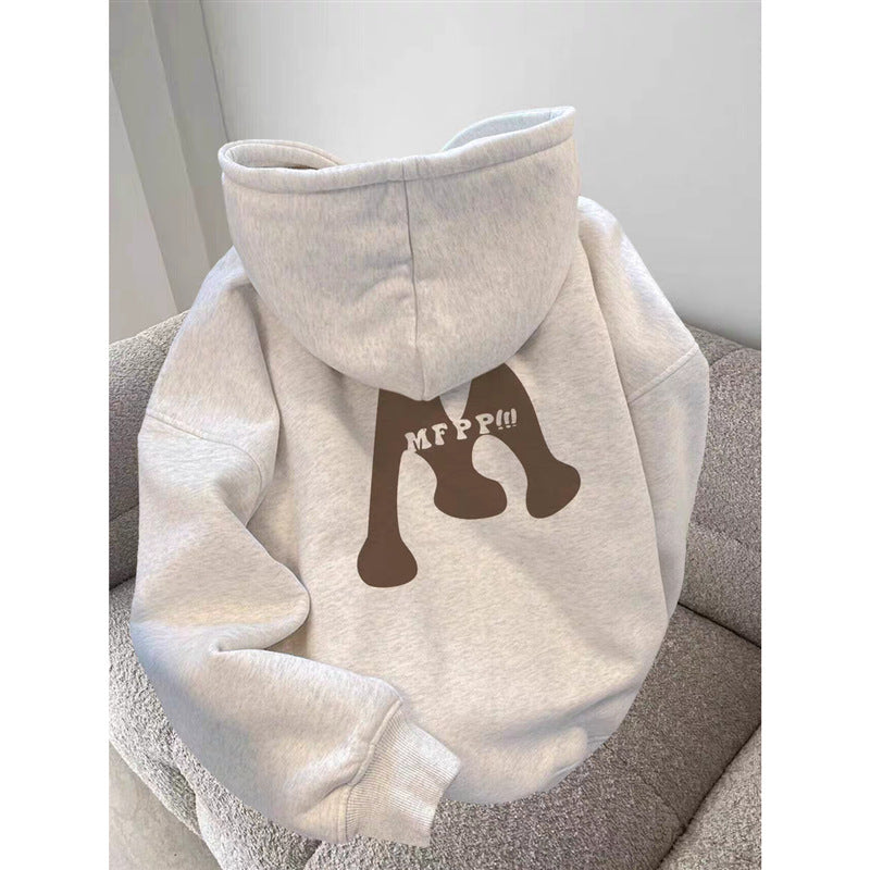 Maglione con cappuccio in pile imbottito e stile retrò, femminile, marca Valstrend, ideale per look invernali caldi e alla moda.
