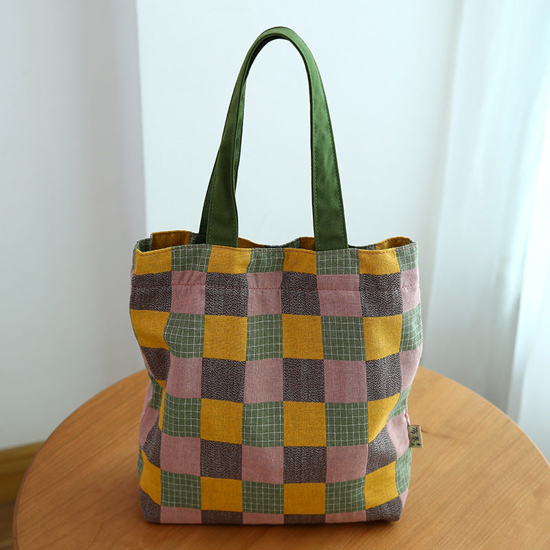 Borsa in tessuto Valstrend, portatile e ideale per uscire o andare al lavoro, con tasche e tracolla comoda.
