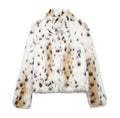 Cappotto ampio da donna con motivo animale, stile moda femminile, morbido e pratico, in tessuto di alta qualità Valstrend.