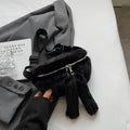 Borsa a tracolla donna Valstrend All-match Ins Messenger Bag in tessuto nero con tracolla regolabile e dettagli eleganti