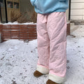 Pantaloni in cotone spessi con motivo a scacchi diamond, fleece polar caldo per autunno e inverno, marca Valstrend shop