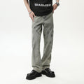 Jeans casual dritti e larghi Valstrend shop da uomo, tessuto pesante e non elastico, vestibilità comoda e stile casual.