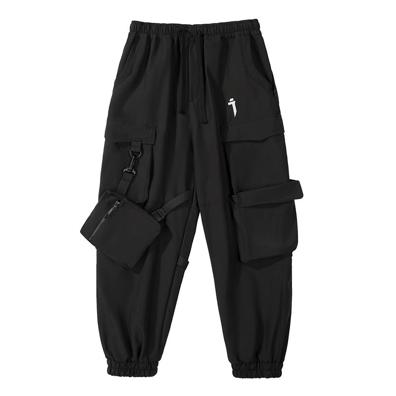 Pantaloni jogger casual da uomo Valstrend con tasche, cintura con nastro, vestibilità ampia e stile rilassato.