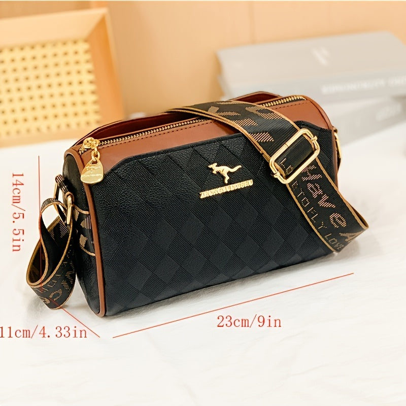Borsa a tracolla Valstrend in stile casual con più scomparti, perfetta per il tempo libero e gli spostamenti quotidiani.