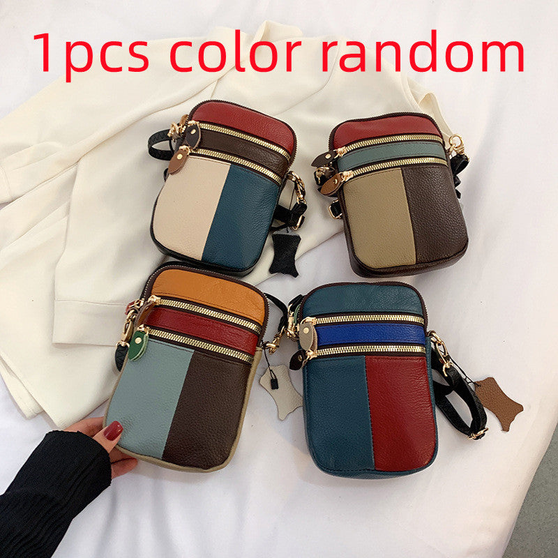 Borsa donna in pelle First Layer di Valstrend, elegante e compatta, con spazio per cellulare e accessori, in pelle di alta qualità