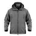 Giacca Soft Shell Valstrend con cappuccio, termica e antivento, ideale per montagna e uso casual, vestibilità resistente e confortevole
