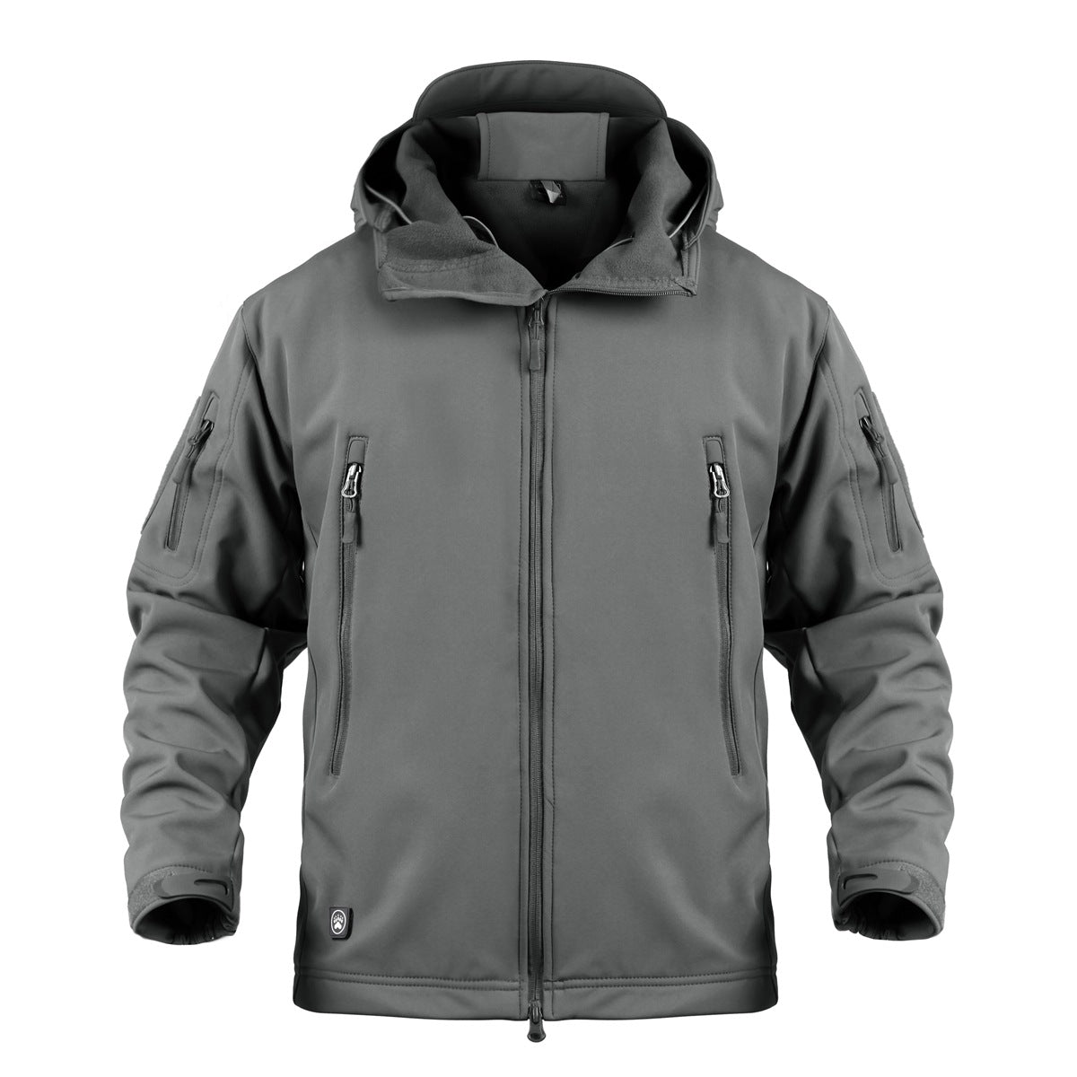 Giacca Soft Shell Valstrend con cappuccio, termica e antivento, ideale per montagna e uso casual, vestibilità resistente e confortevole