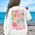 Women's Tropical Print Fashion Sweatshirt - Casual Polyester Crew Neck Pullover, Machine Washable