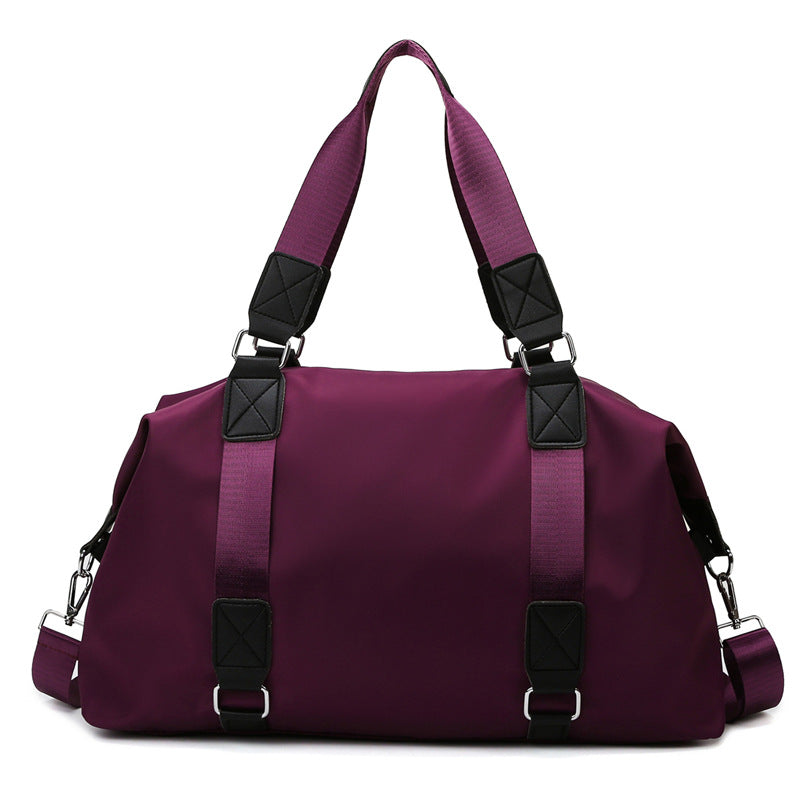 Borsa da viaggio leggera per donna Valstrend con manico, compartimento separato per umido e asciutto, ideale per viaggi.
