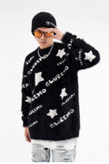 Maglione semplice per coppie Valstrend, maglia lavorata a maglia in stile high sense, indossato da una coppia sorridente