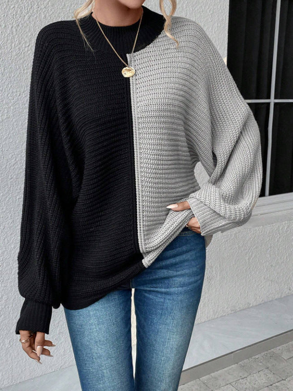 Maglione lavorato a maglia autunnale e invernale da donna, stile caldo e confortevole, marca Valstrend Shop.