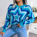 Maglione a maniche lunghe Valstrend con contrasto di colori fashion, stile XINGX, morbido e comodo, vestibilità moderna.