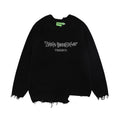 Lazy Ripped Sweater Men's Loose