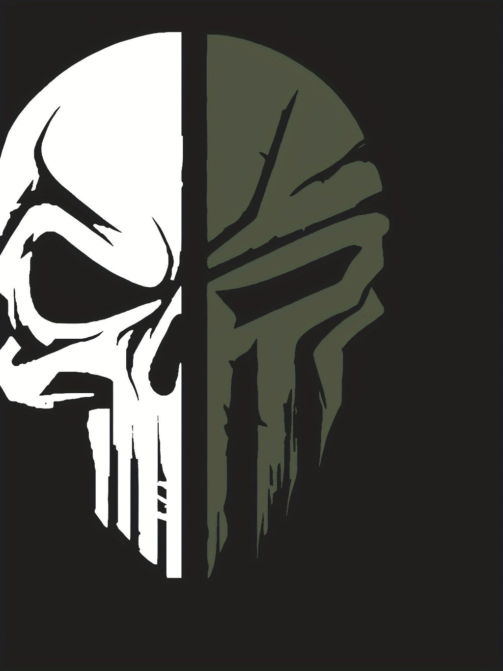 Maglietta da uomo Valstrend con motivo skull, manica corta, collo rotondo, tessuto traspirante, stile casual per uscite urbane.