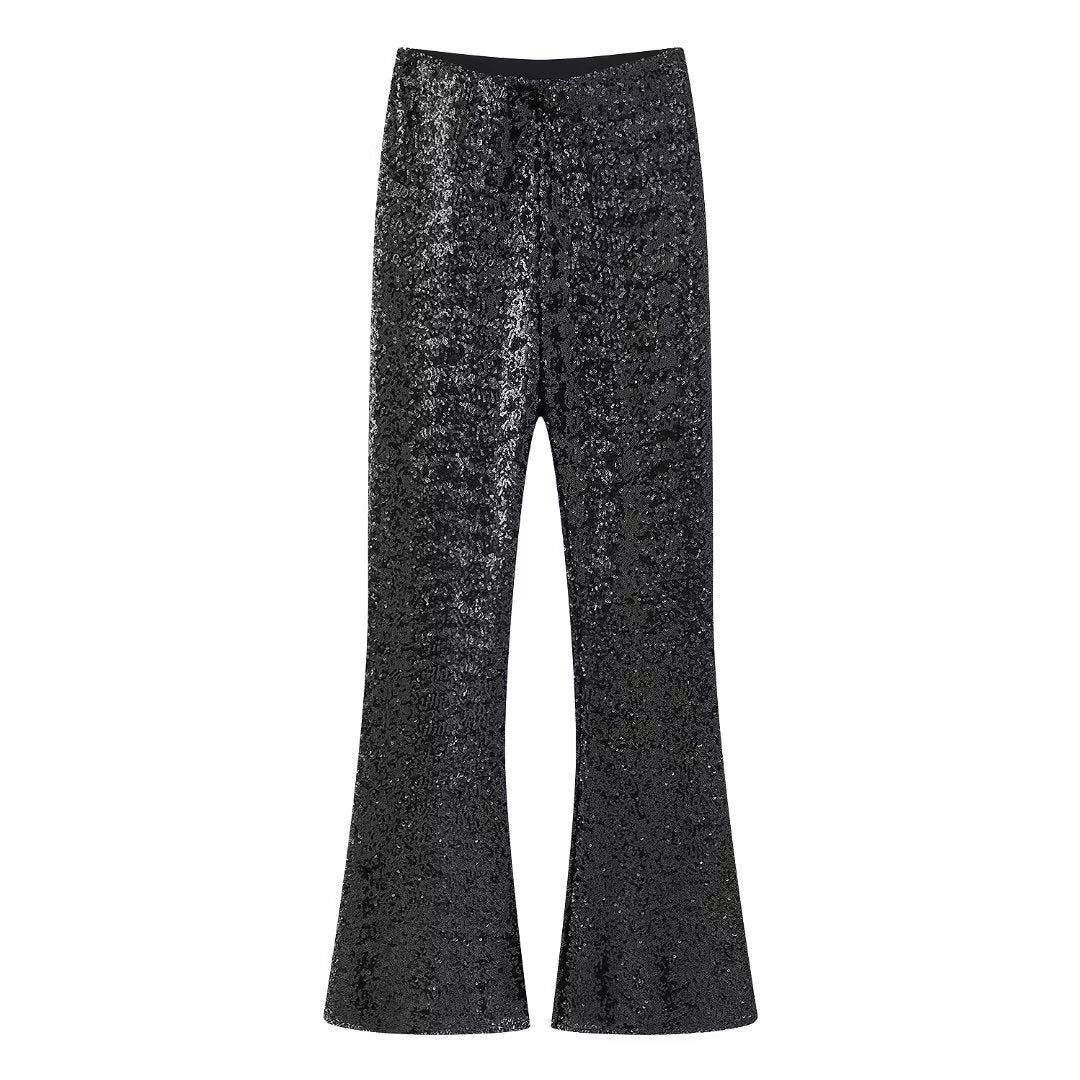 Women's Fashion Flared Casual Trousers
