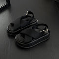 Sandali Valstrend in stile retrò con piattaforma EVA, cinturino a doppio Fibbia e design traspirante, moda e comfort.