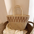 Large Capacity Woven Bag Fashion Portable Single