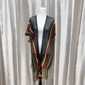 Sciarpa donna Valstrend a spacco con motivo traforato, protezione solare, tessuto leggero e stile elegante.