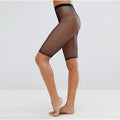 Collant elasticizzati a rete a cinque punti Valstrend, pantaloni donna alla moda, tessuto leggero e trasparente.