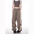 Women's Vintage Stripe Multi-pocket All-matching Straight Casual Pants