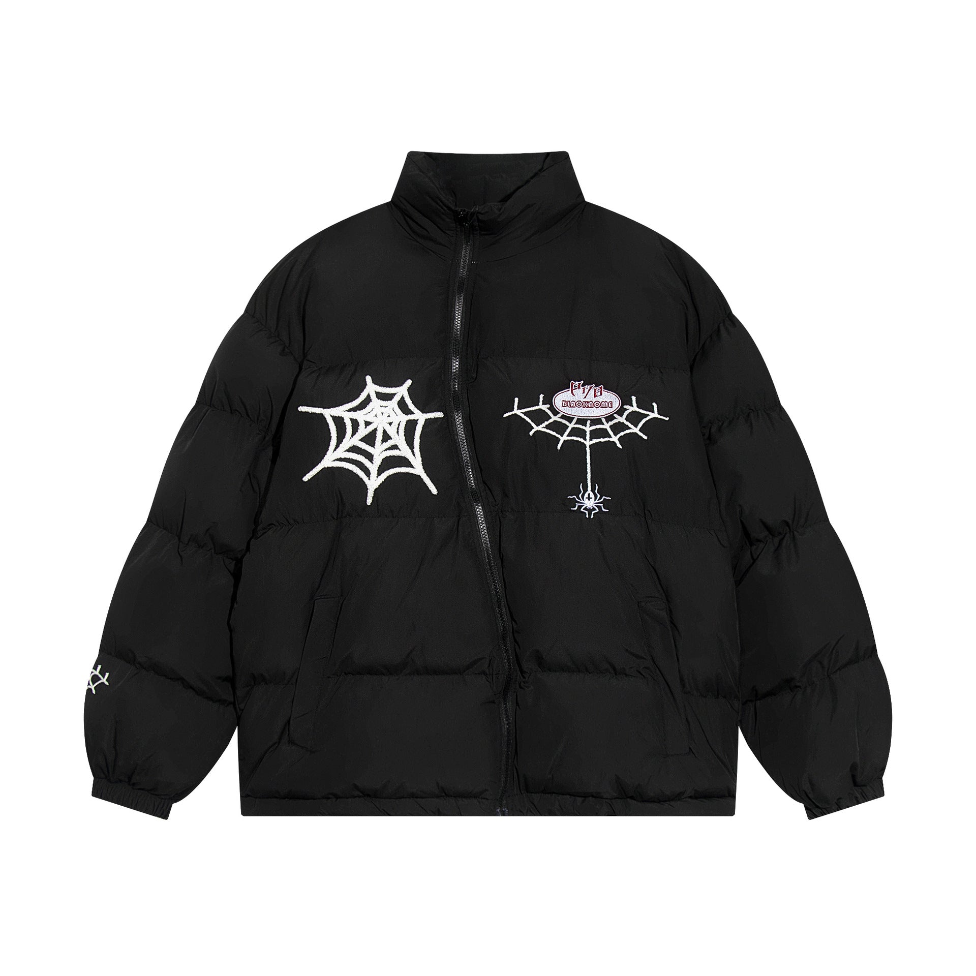 Cappotto in cotone imbottito American Retro Hip Hop Valstrend, caldo e alla moda, per coppie, inverno, con ricami eleganti.