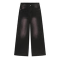 Korean Style Loose Wide Leg Draping Retro Mopping Jeans