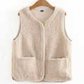 Plus-sized Plus Size Fleece Vest Plump Girls