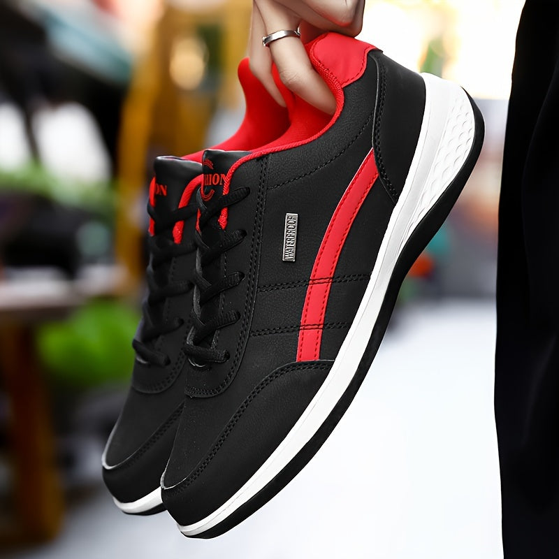 Sneakers unisex Valstrend con tomaia leggera, lacci, punta semplice, colore solido, suola durevole e interno traspirante.