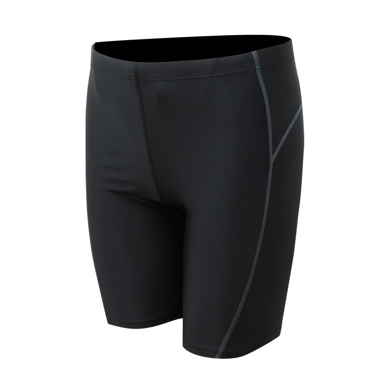 Costume da bagno maschile Valstrend, slip da corsa anti-imbulamento, traspirante e a metà gamba per sport acquatici.