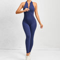 Tuta yoga a zampa zip donna Valstrend, vestibilità aderente e tessuto elastico per acrobazie aereo.
