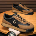 Scarpe casual in pelle impermeabile per uomo taglia grande, modello Valstrend, con suola piatta e design comodo.