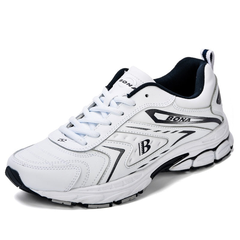 Scarpe da uomo Valstrend in pelle per arrampicata sportiva e corsa, design sportivo e suola antiscivolo.