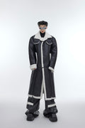 Cappotto in pile di agnello spesso per uomo di Valstrend, interno caldo e morbido, stile elegante e confortevole.