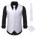 Gilet alla moda con girasole ricamato da uomo Valstrend, vestito europeo, stile casual e dettagli colorati.