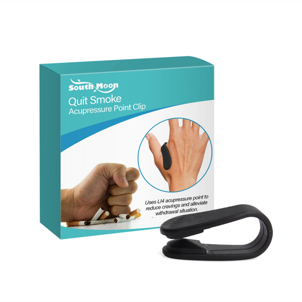 Pressure Relief Clip Reduces Smoking Acupoints