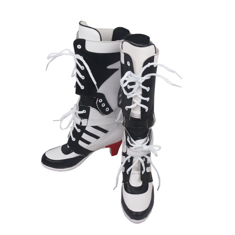 Stivaletti Dr Martens a fantasia traforata con lacci e blocchi di colore, donna, taglia grande, alti fino a metà polpaccio.