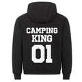 Felpa oversize Valstrend con stampa di lettere campeggio Re autunno e inverno, stile europeo e americano, morbida e comoda.
