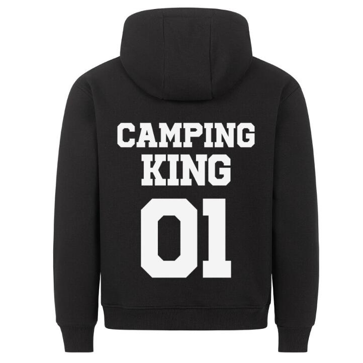 Felpa oversize Valstrend con stampa di lettere campeggio Re autunno e inverno, stile europeo e americano, morbida e comoda.