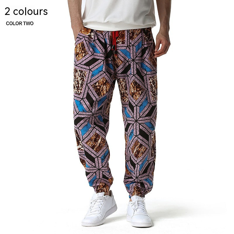 Pantaloni casual da uomo Valstrend in cotone e lino, pantaloni comodi e leggeri con tasche frontali e vita regolabile.