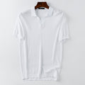Knitted Cold Ice Silk Lightweight Breathable Elastic Short Sleeves